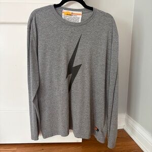 Aviator Nation Bolt Long Sleeve Tee Charcoal XL